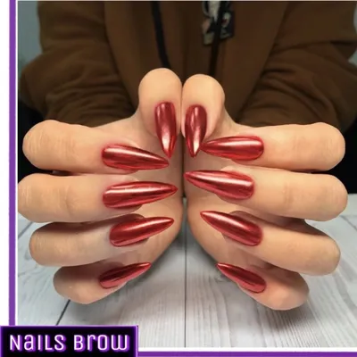 Mila Nails Shop Втирка для ногтей зеркальная маникюра золотая металлик