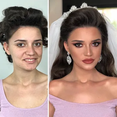 Сила макияжа: флешмоб, показывающий лицо одновременно до и после нанесения  косметики
