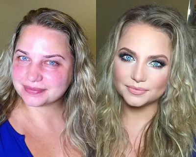 Девушки до и после макияжа - 59 фото