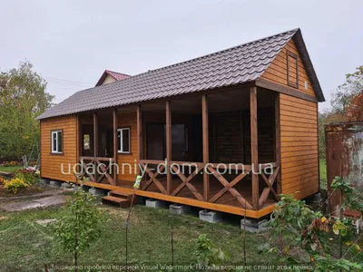 Дачный дом с верандой Д-98 – купить по цене 1 183 000 руб. в компании  «Тимберлок»