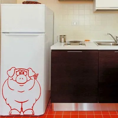 75 интересных вариантов декора холодильника