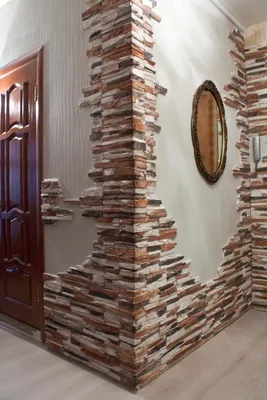 Diseña al gusto tu hogar | Brick decor, Stone wall design, Stacked stone  walls