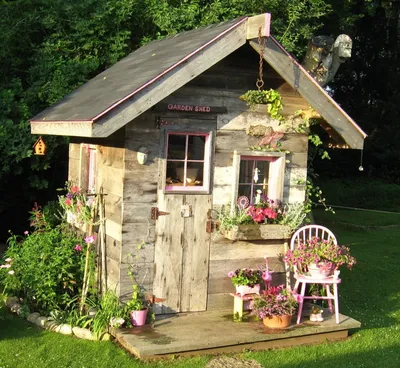 Декоративные домики для сада своими руками фото фото