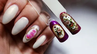 Дизайн ногтей✦Декупаж (2)✦Ksana Groza. Nail Art Blog - YouTube