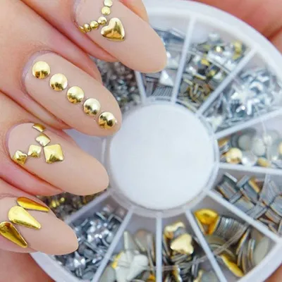 3D металлический декор для дизайна ногтей Морской микс золото: купить,  цена, каталог - интернет-магазин STALEKS