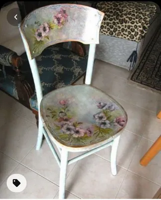 Пин от пользователя Salam на доске Decoupage | Старые стулья, Декупаж стул,  Декупаж мебели