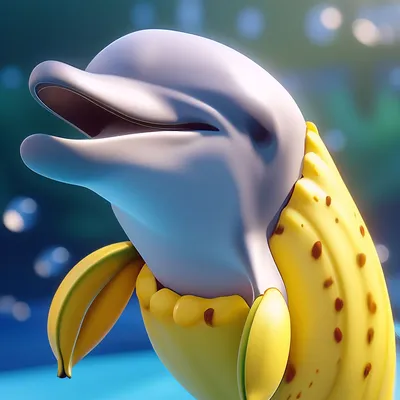 Кулон «банан морской жизни», мультяшная игрушка, фигурки банан, Акула,  дельфин, морская креветка, брелок, Коллекционная модель, игрушка |  AliExpress