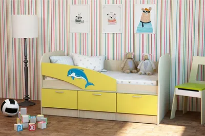Детская кровать Дельфин арт. 15638 в интернет магазине с доставкой в Москва  и область и сборкой