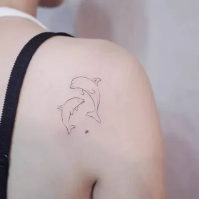 dolphin tattoo #tattoo #tattooartist - YouTube