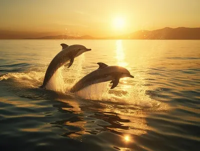Сочи, море, дельфины, закат красиво…» — создано в Шедевруме