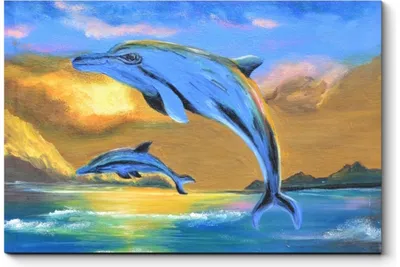 Купить 5D алмазная живопись животное Дельфин стразы Алмазная вышивка  крестиком закат мозаика распродажа подарок ручной работы 30x40 см/12x16  дюймов | Joom