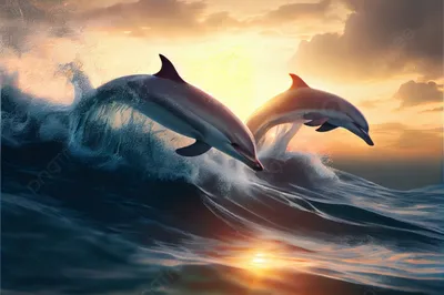 Скачать Закат Дельфины Живые обои APK для Android