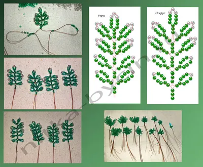 Дерево из бисера | Деревья из бисера: схемы, мастер классы