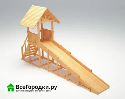 Зимняя деревянная горка Савушка Зима wood 6 купить в Москве