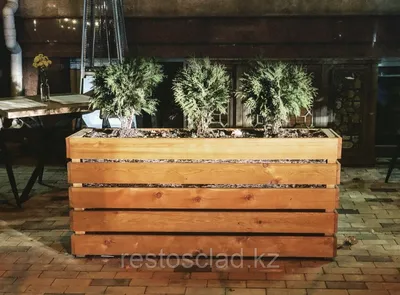 Деревянный ящик/кашпо для растений для улицы и дома 50х50х50 см. (без  покраски) - купить с доставкой по выгодным ценам в интернет-магазине OZON  (795364570)
