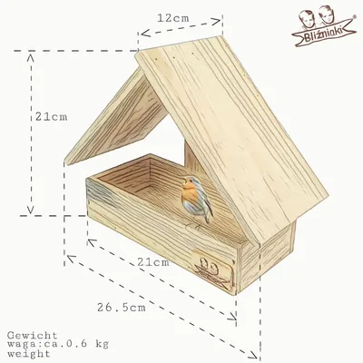 Купить 01640 Набор Птичий дом своими руками. Кормушка для птиц (с синей  крышей), в Минске, цена