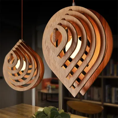 Уникальные дизайнерские светильники из дерева, которые можно изготовить своими  руками