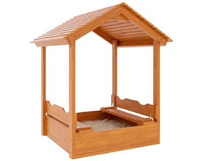 Деревянная песочница купить для детей на дачу (сада)