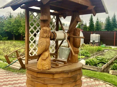 Деревянный колодец №1 — купить в Москве и Московской области от  производителя