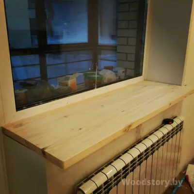 Деревянный подоконник для пластикового окна | FogWood