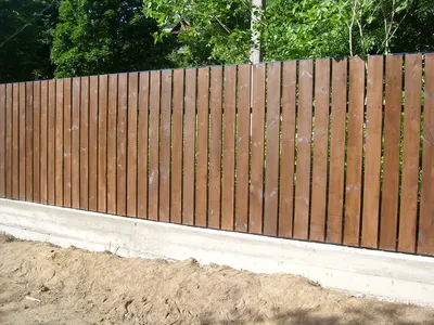 Забор из деревянного штакетника | Проф-заборПроф-забор