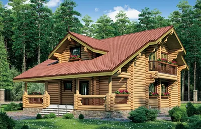 Деревянные дома из оцилиндрованного бревна в Беларуси. Купить деревянный дом  в Минске. Цены и проекты