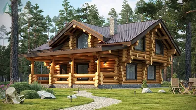 1-39 Экономичный деревянный дом - Проекты ДЕРЕВЯННЫХ домов