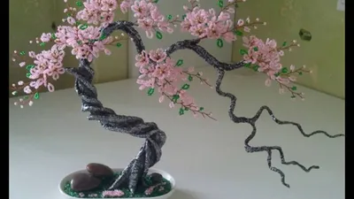 Сакура из бисера своими руками: пошаговые схемы плетения красивого  японского дерева. 115 фото готовых работ и мастер-класс для новичков