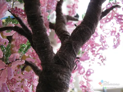 Купити Дерево из бисера, сакура в цвету | Skrynya.ua