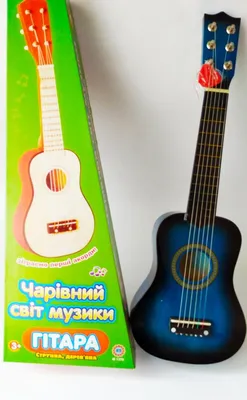 Детская гитара \"Волшебный мир музыки\" | Детская деревянная гитара 6 струн |  Дитяча гітара (ID#1577239941), цена: 667 ₴, купить на Prom.ua