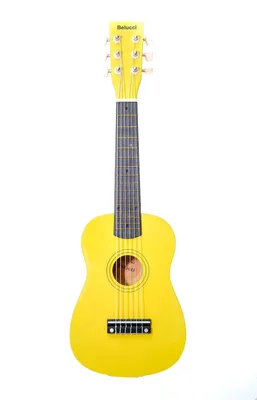 Детская гитара / гитара для ребенка Jordani XU23-6 желтая - купить с  доставкой по выгодным ценам в интернет-магазине OZON (977583257)
