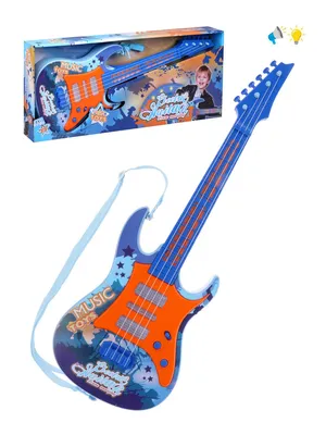 Купить детская гитара Наша Игрушка, музыкальный инструмент, свет, звук,  653591, цены на Мегамаркет