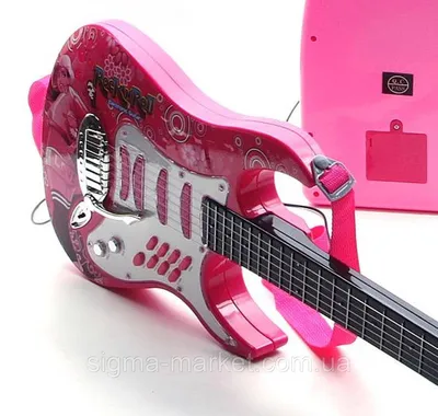 Игрушечный музыкальный инструмент детская акустическая деревянная гитара 64  см, 6 струн, медиатор, А725 - купить с доставкой по выгодным ценам в  интернет-магазине OZON (528442269)