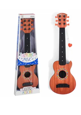 Детская гитара 6 струн классическая большая акустическая, коричневая -  купить с доставкой по выгодным ценам в интернет-магазине OZON (308825999)