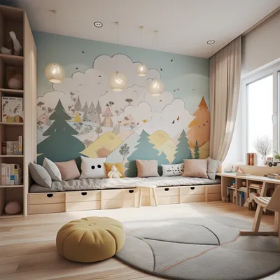 Дизайн детской комнаты для мальчика | Идеи (+45 фото)