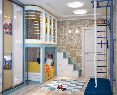 Дизайн детской комнаты от студии.Заказать дизайн проект детской комнаты от  Soprano