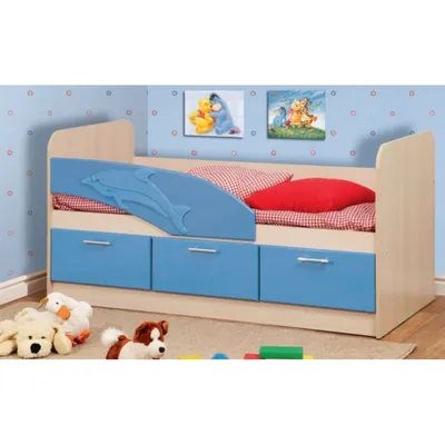 Детская кровать Дельфин-6 мдф 180 см - купить в СПб | Складно