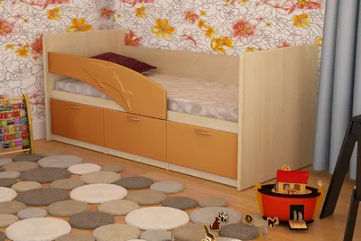 Детская кровать Дельфин-2 (1,6м) розовый - armadamarket.ru