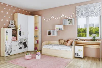 Спальня Сенди girl купить в Краснодаре по цене 76 990 ₽ в магазине мебели  НОНТОН.РФ