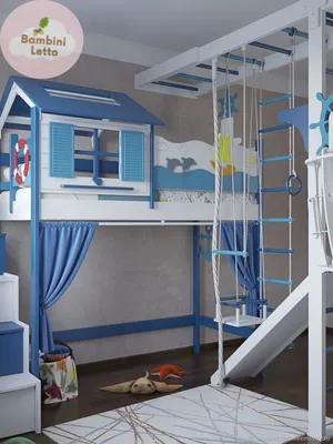 Детская комната для мальчика в морском стиле в интернет-магазине на Ярмарке  Мастеров | Кровати, Пермь - доставка по России. Товар продан.