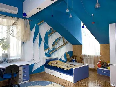 Детские комнаты в морском стиле 024 изготовление недорого на заказ - Мебель  Лаб 24