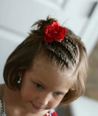 Детская прическа на короткие волосы фото фото