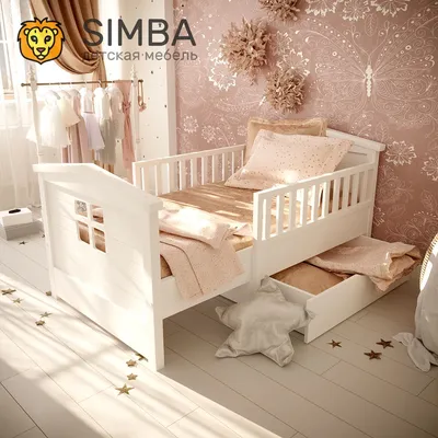 Кровать детская 90х166х76 см, Simba Mebel STAR - купить с доставкой по  выгодным ценам в интернет-магазине OZON (644371440)