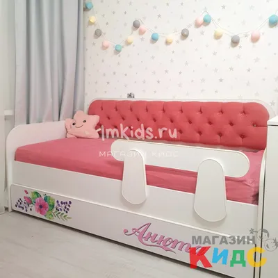 Детская кровать тахта SoftSpace Manny 160*70 розовый микровелюр с ящиком -  купить с доставкой по выгодным ценам в интернет-магазине OZON (1202543455)