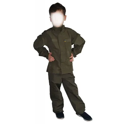 Детская военная форма для детского сада камуфляжный костюм для мальчиков и  девочек костюм на Хэллоуин костюм для косплея 202 size 110CM צֶבַע Color1