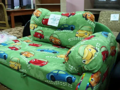 Купить Детский диван Сейлор с бортиком в Новосибирске недорого с доставкой  на дом.