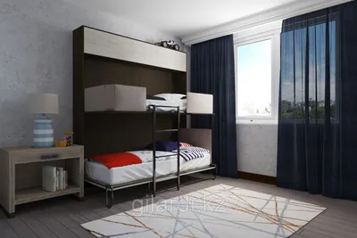Двухъярусная кровать с диваном Мадлен арт.09937 — купить по цене от 34220  р. в Санкт-Петербурге в интернет-магазине «МебельМаркет»