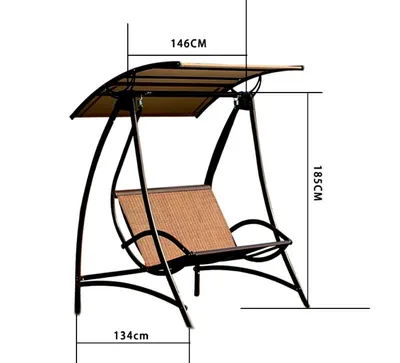 Качели садовые своими руками из металла: чертежи с размерами (фото)