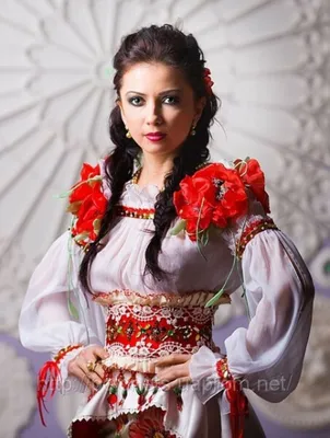 Казачий костюм на девочку Аксиньюшка цвет красный купить в  kaskad-prazdnik.ru за 6000 руб.