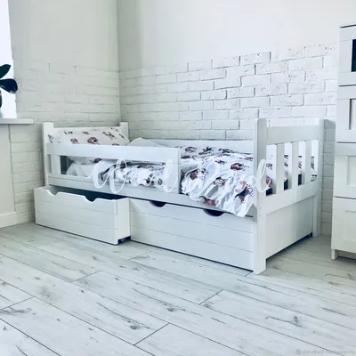 Детская кровать с бортиками, Solo White ll в интернет-магазине на Ярмарке  Мастеров | Кровати, Москва - доставка по России. Товар продан.